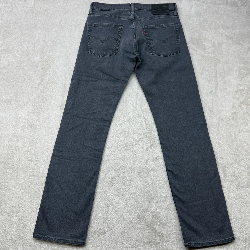 Levi's 511 Slim Fit Jeans‎ Mens 31x32 Charcoal Gray Stretch Denim Casual Preppy